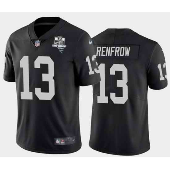 Men's Oakland Raiders Black #13 Hunter Renfrow 2020 Inaugural Season Vapor Limited Stitched NFL Jersey